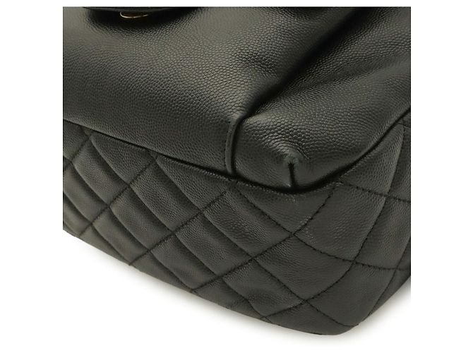 2.55 Chanel Matelassé Coco Mark Chain Rucksack Schwarz - Ansicht 3