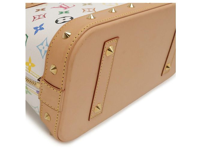 Borsa a mano Louis Vuitton Alma Bianco - vista 3