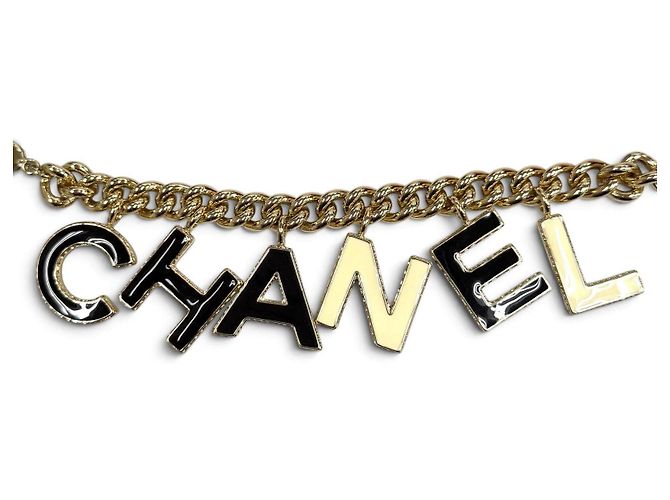Bracelete Chanel Coco Mark Dourado Metálico - vista 5