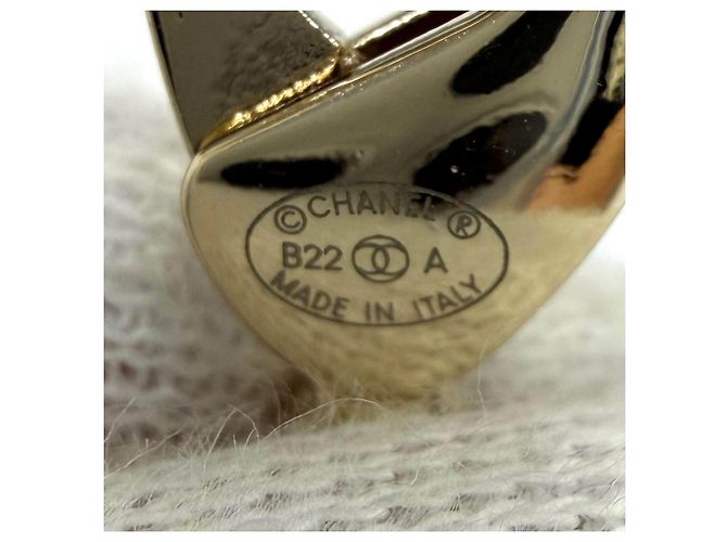 Bracelete Chanel Coco Mark Dourado Metálico - vista 6