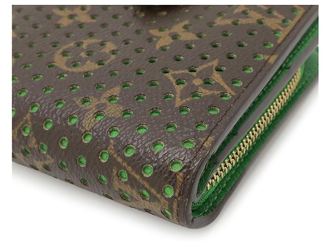 Cartera Compact Zip Louis Vuitton Verde - vista 3