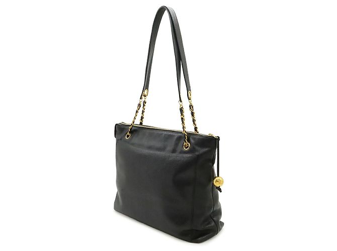 Borsa Tote Chanel Coco Mark Chain Nero - vista 2