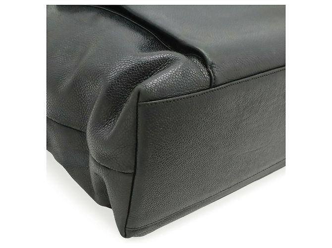 Borsa Tote Chanel Coco Mark Chain Nero - vista 3