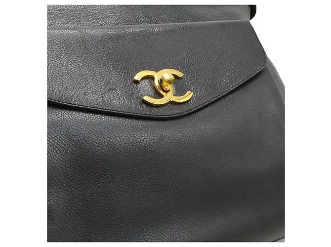 Borsa Tote Chanel Coco Mark Chain Nero - vista 9