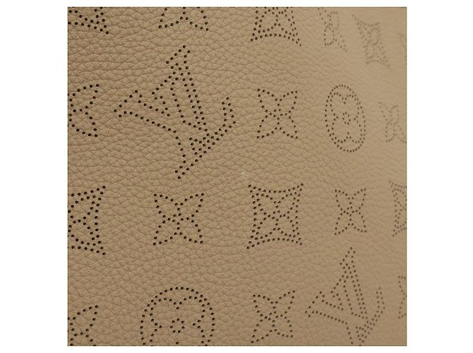 Borsa a tracolla Louis Vuitton Mahina Babylon PM Marrone Beige - vista 4