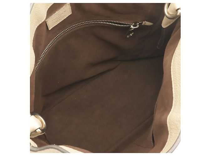 Borsa a tracolla Louis Vuitton Mahina Babylon PM Marrone Beige - vista 7