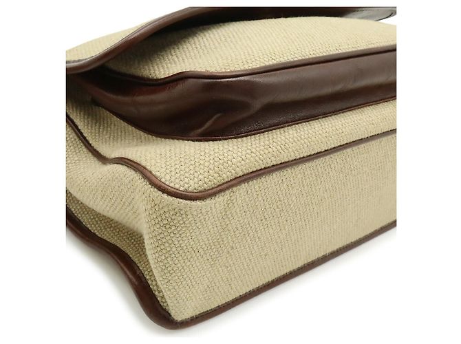 Borsa a tracolla con catena Yves Saint Laurent Niki Marrone Beige - vista 3