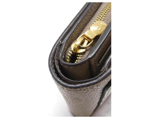 Louis Vuitton Monogram Empreinte Geldbörse Braun Beige - Ansicht 3