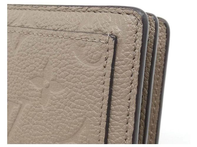 Louis Vuitton Monogram Empreinte Geldbörse Braun Beige - Ansicht 5