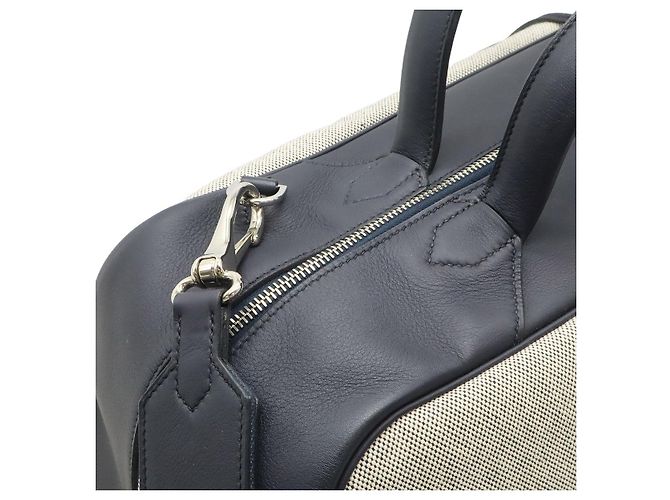 Hermès Borsa da viaggio Hermes Cavour Boston Blu - vista 4