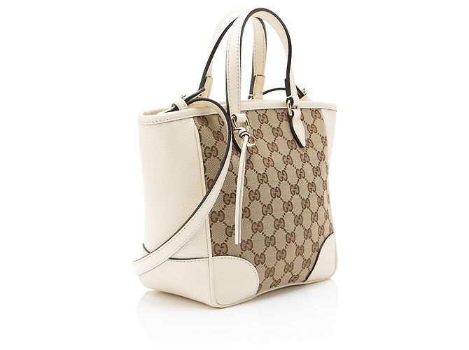 Borsa Tote Gucci GG Canvas Bree Small Marrone Beige - vista 2