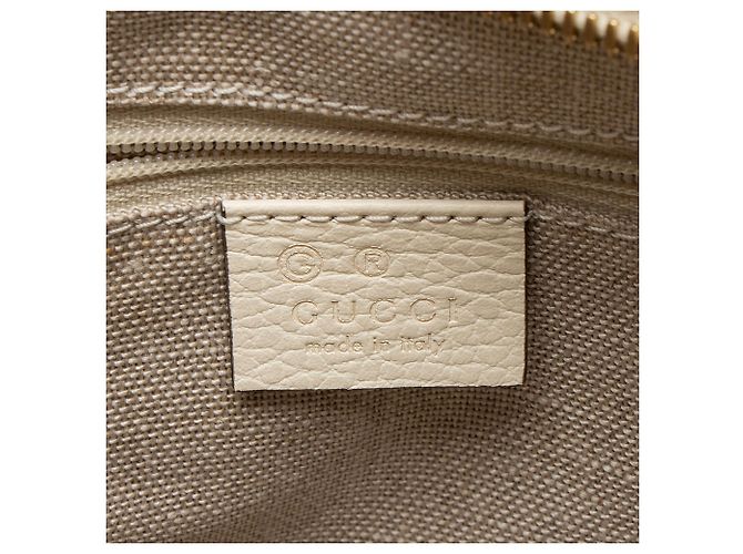 Borsa Tote Gucci GG Canvas Bree Small Marrone Beige - vista 8