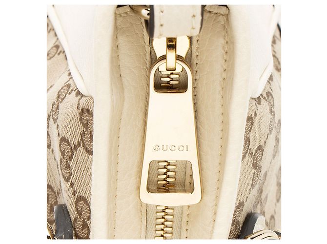 Borsa Tote Gucci GG Canvas Bree Small Marrone Beige - vista 9