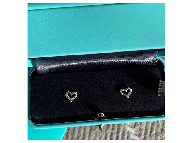 Orecchini a lobo cuore in platino Tiffany & Co. Argento - vista 5
