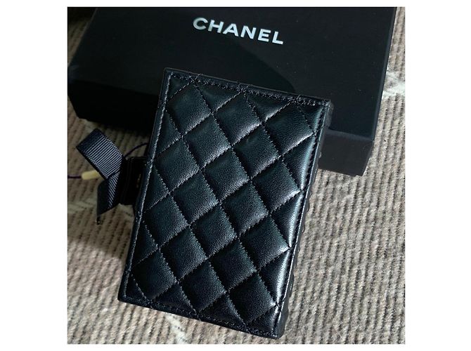Chanel Classic gestepptes Kartenetui aus Lammleder Schwarz - Ansicht 3