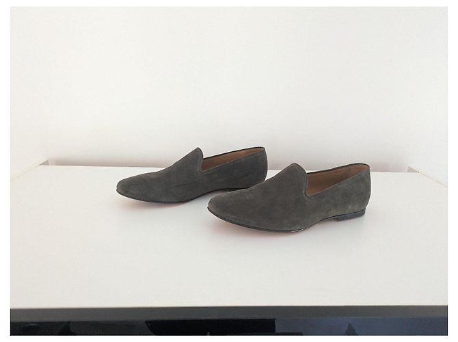 Autre Marque Mocassini Officine Générale in camoscio marrone Grigio - vista 2