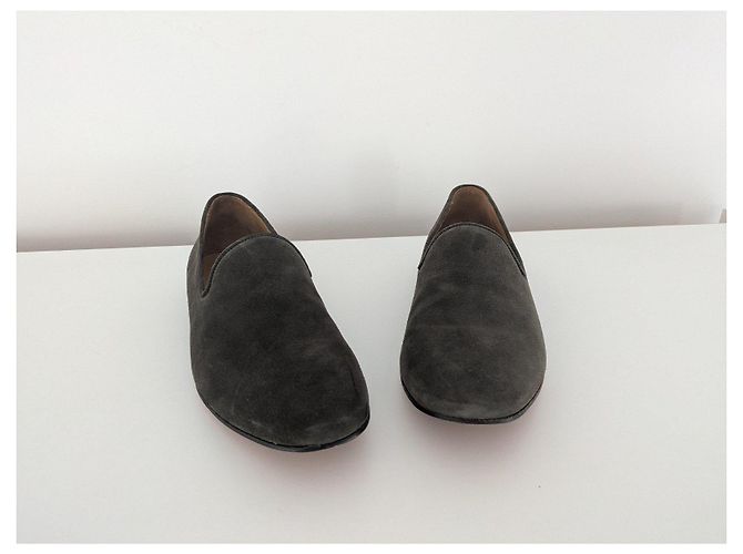 Autre Marque Mocassini Officine Générale in camoscio marrone Grigio - vista 4