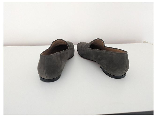 Autre Marque Mocassini Officine Générale in camoscio marrone Grigio - vista 5