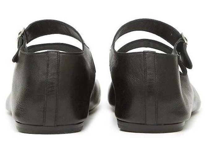 Maison Martin Margiela Ballerine Tabi in pelle Nero - vista 5