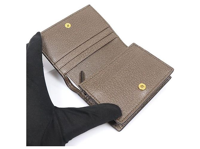 Gucci Tarjetero Ophidia GG Supreme Canvas Castaño - vista 6
