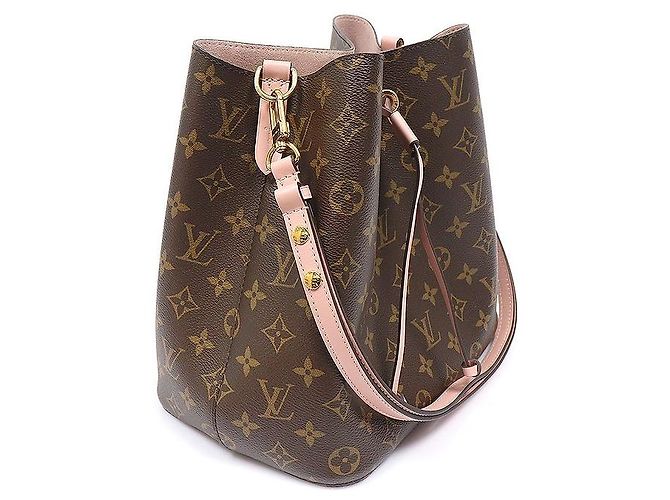 Louis Vuitton Borsa a secchiello a tracolla Neo Noé in Monogram Canvas Rose Poudré Pink Marrone - vista 2