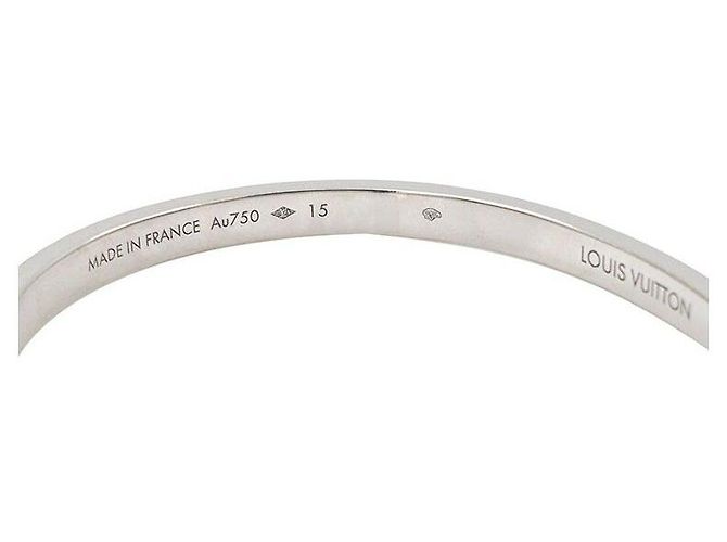Bracciale Louis Vuitton Empreinte Oro Bianco - vista 6