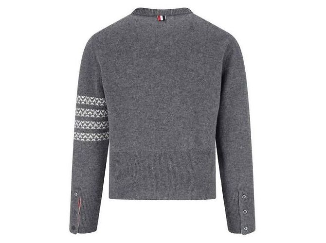 Thom Browne Merino Wool Holiday Hector Strickpullover Braun - Ansicht 4