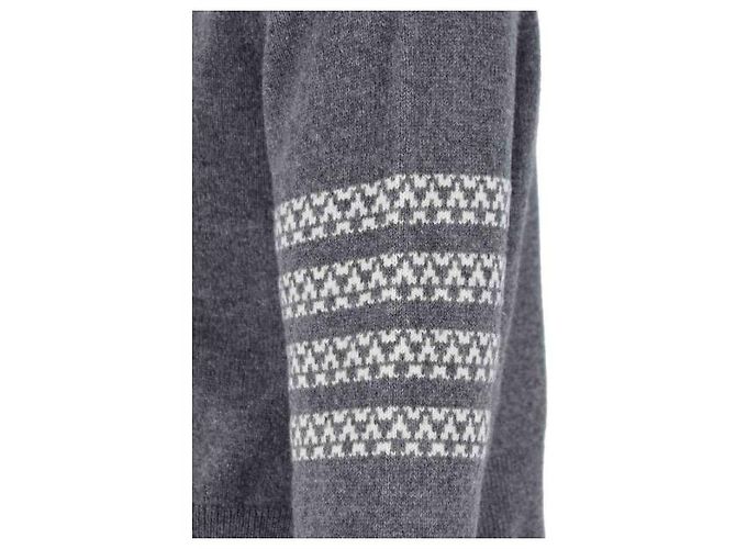 Thom Browne Merino Wool Holiday Hector Strickpullover Braun - Ansicht 7