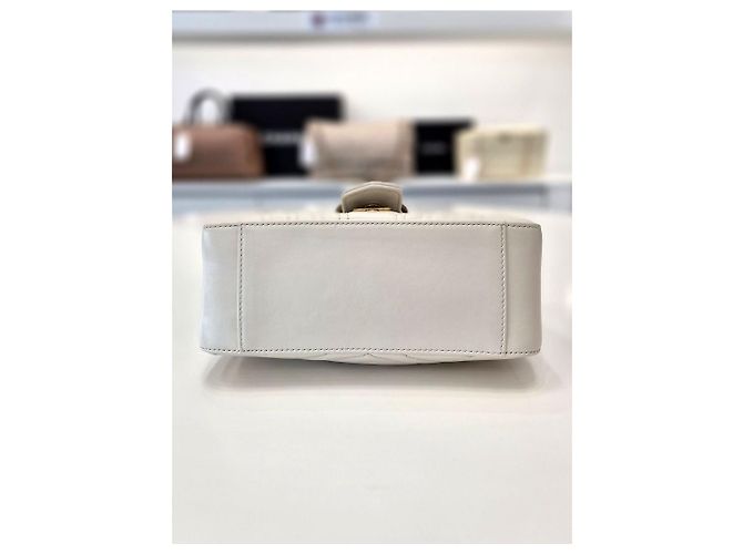 Gucci Mini Borsa a Tracolla con Manico Bianca Bianco - vista 7