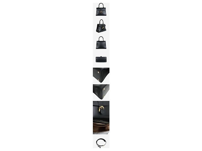 Delvaux Brilliant MM Black Box Calfskin Nero - vista 2