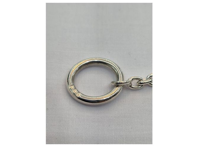 Hermès Lange Halskette in Silber - Ansicht 16