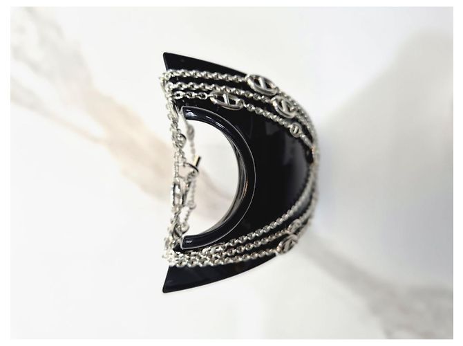 Hermès Lange Halskette in Silber - Ansicht 4