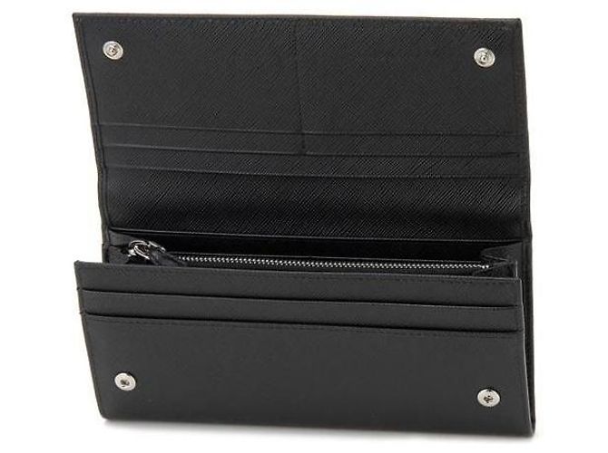 Cartera larga Prada Saffiano negra de piel Negro - vista 5