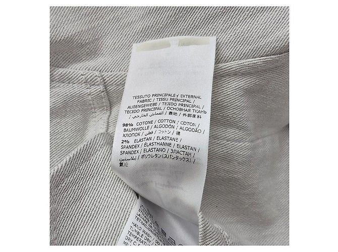 Salvatore Ferragamo Jeansjacke Hellgrau Braun - Ansicht 5