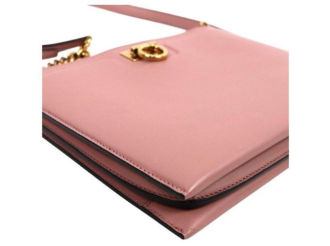 Salvatore Ferragamo Borsa a tracolla Gancini rosa - vista 6