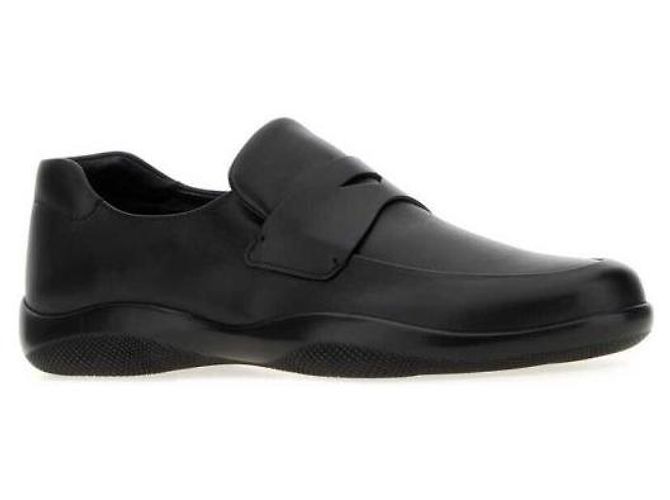 Prada Toblack Leather Loafers - view 4