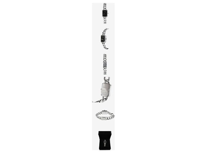 Chanel Premier Chain Uhr Schwarzer Stahl Diamant - Ansicht 2