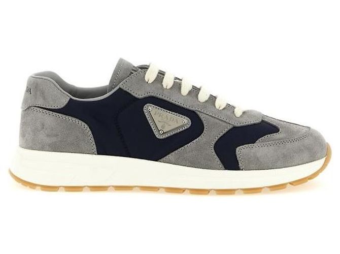 Prada Sneakers Fraks in camoscio e Re-Nylon - vista 3