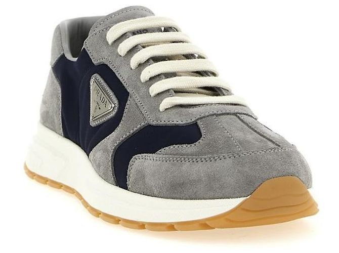 Prada Sneakers Fraks in camoscio e Re-Nylon - vista 4