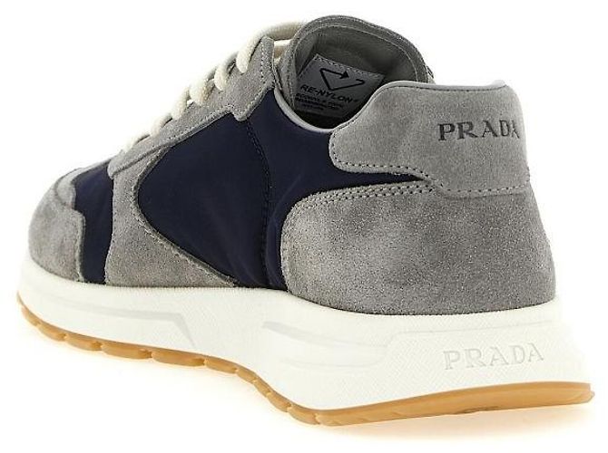 Prada Sneakers Fraks in camoscio e Re-Nylon - vista 5