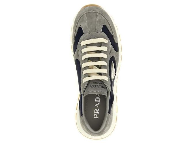 Prada Sneakers Fraks in camoscio e Re-Nylon - vista 6