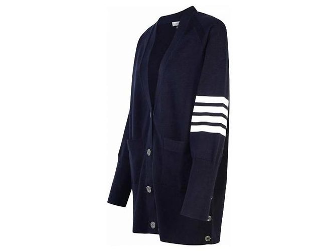 Thom Browne Rebeca de algodón jersey con ajuste exagerado Azul - vista 5