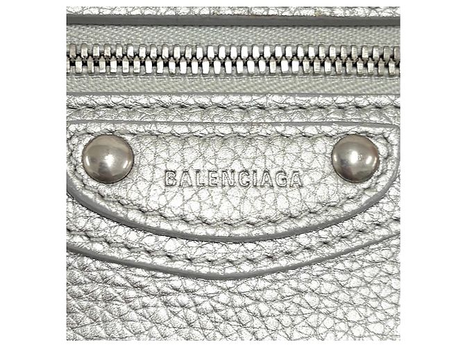 Balenciaga Borsa Neo Classic City Mini Top Handle Silver Argento - vista 11