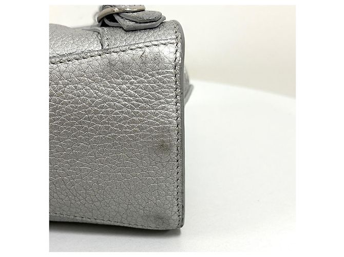 Balenciaga Borsa Neo Classic City Mini Top Handle Silver Argento - vista 16