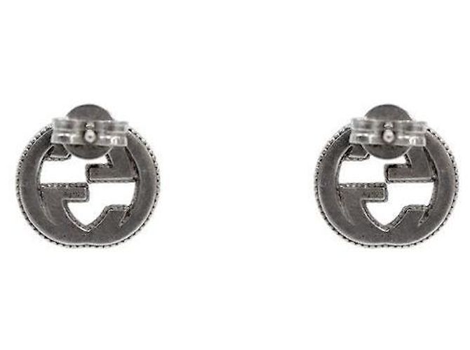 Gucci Pendientes entrelazados de plata - vista 3