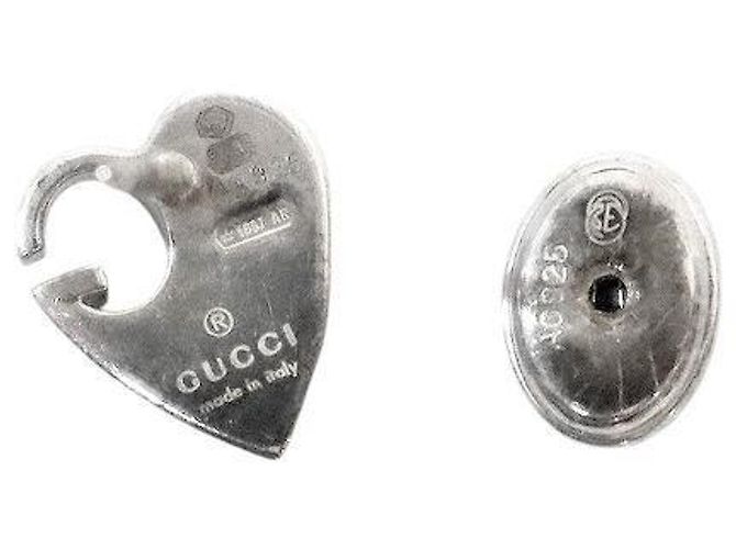 Gucci Orecchini a cuore in argento - vista 4