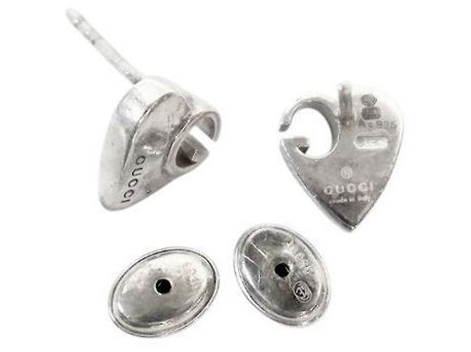 Gucci Orecchini a cuore in argento - vista 5
