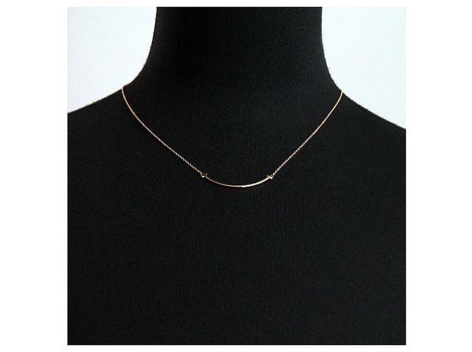 Tiffany & Co Small Smile Anhänger Halskette Pink - Ansicht 2