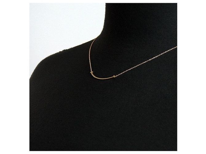 Tiffany & Co Small Smile Anhänger Halskette Pink - Ansicht 3