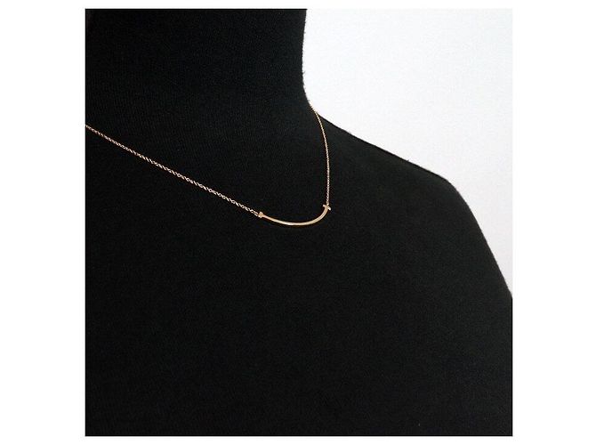Tiffany & Co Small Smile Anhänger Halskette Pink - Ansicht 4